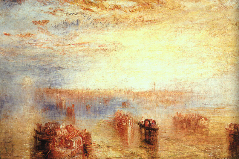 Approach to Venice, 1843 #englishart #romanticism wikiart.org/en/william-tur…