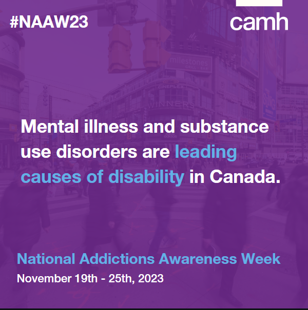 November 19-25 marks #NationalAddictionsAwarenessWeek! 

This year, the theme is "Inspiration, Innovation and Inclusion.”

We’ll be sharing some of the critical work we’re doing to support people experiencing #SubstanceUse and #addiction challenges throughout the week.

#NAAW2023