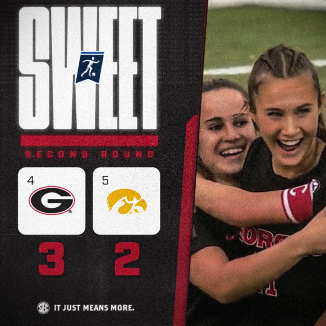 SWEET 🐶

<a href="/UGASoccer/">Georgia Soccer</a> advances to the Round of 16 for the first time since '98!

#SECSOC x <a href="/NCAASoccer/">NCAA Soccer</a>