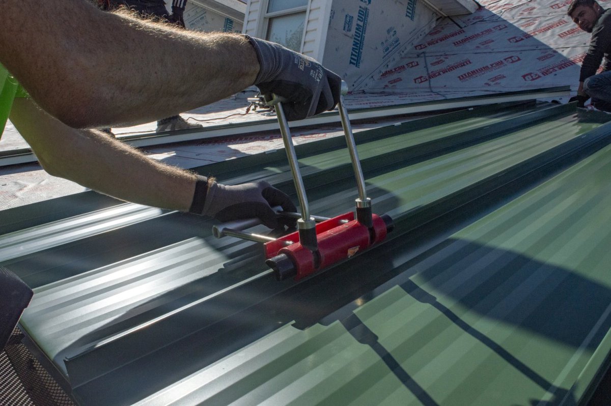 FidlerKC's tweet image. Standing seam roofs are made of durable, customized steel panels and last about twice as long as composition shingles. If you'd like to learn more about #standingseam #roofing – or any other type – contact us for a free consultation. FidlerOnTheRoofKC.com • 816.298.5648