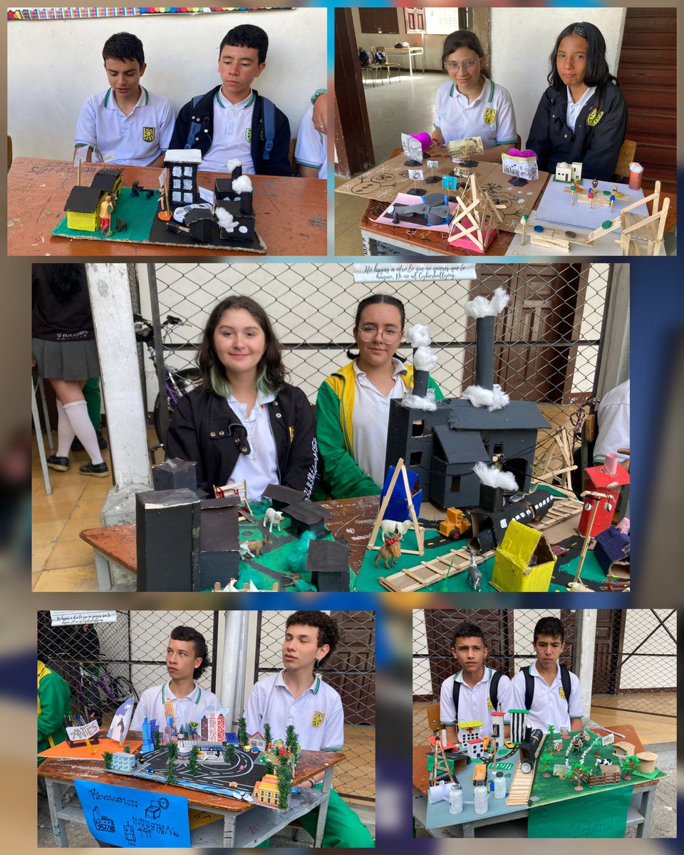 luisadelapavam's tweet photo. Los estudiantes de Grado Octavo y la docente de Ciencias Sociales @margoth_carmen de la #IEGranColombiaManizales presentan una muestra de su conocimiento sobre el antes y el después de la #RevolucionIndustrial 👏👏👏
@leonidaslopezm @leonida84301474 @SecEducacionMz @elipacheca https://t.co/9iOOhLC4wt