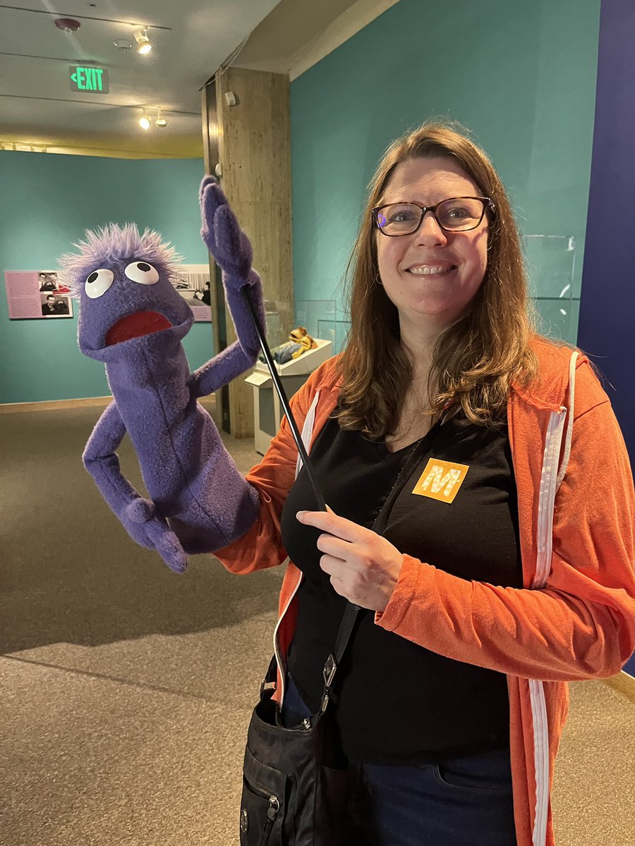 Saw @brettgoldstein last night and really wish he was at the muppets exhibit with us today. He'd fucking love it as much as I loved his show. @MDHistory #baltimore