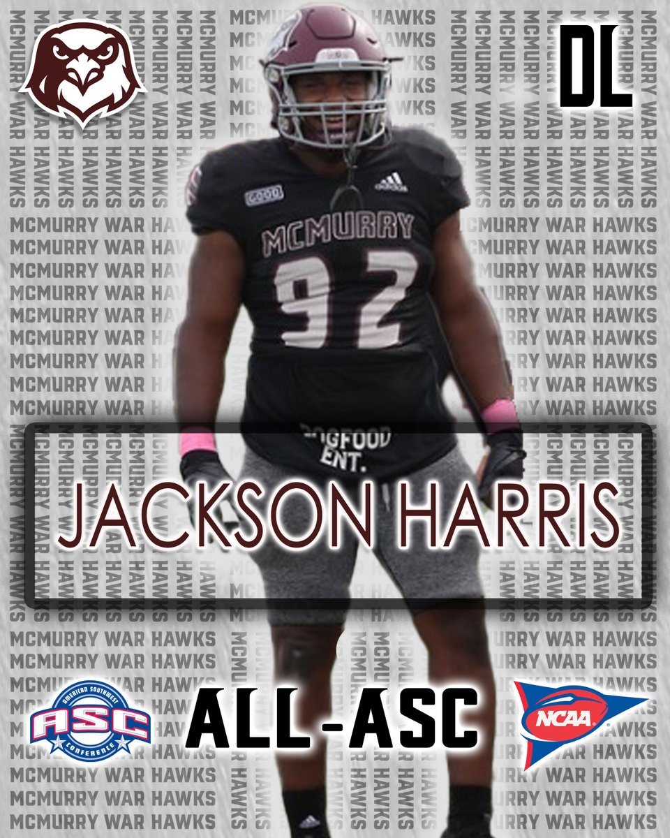 Congratulations to Freshman DL Jackson Harris! Honorable Mention All-ASC #WarHawksFAW #Decide2Fly