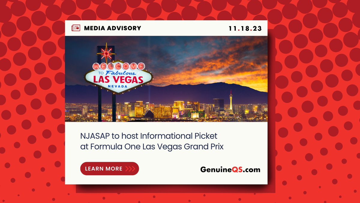 NJASAP's tweet photo. As the #pilotshortage tightens its grip on the #aviation industry, NJASAP members and their families will picket at area airports in conjunction with the #LasVegasGP to call attention to #OnlyNetJets continued refusal to pay the market-rate wages necessary to retain experienced aviators. | More at https://t.co/aNmbBTlOz9
.
#NotCompetitive #F1 #UnionStrong