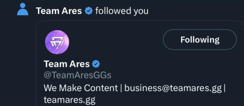 Ares tweet media