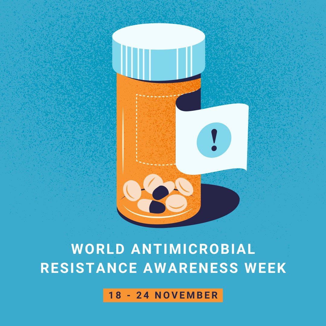 It's World Antimicrobial Resistance Awareness Week Preventing infections is key to tackling drug resistance. Find out more from @WHO: who.int/campaigns/worl…