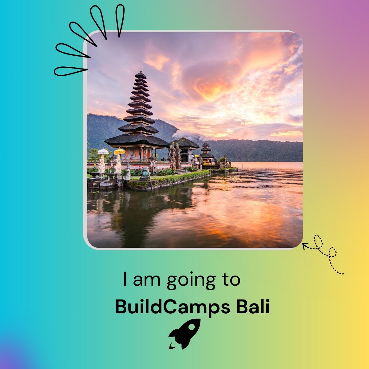 Excited to share that I am headed to Bali between December 10th- 17th to participate in BuildCamps, Bali 🚀🔥

Want to consider joining? Hit me up on DMs &amp; I will share the link to join ⁦<a href="/buildbystl/">BuildHQ</a>⁩ ⁦<a href="/nitprashant/">Prashant Sharma</a>⁩