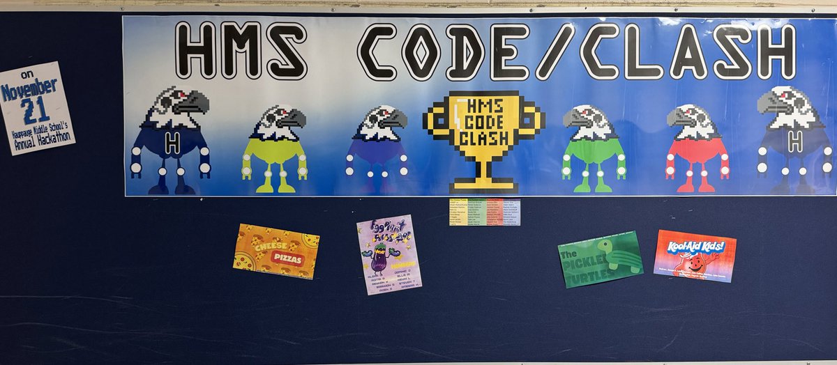 FerraraCodes's tweet image. HMSCode/Clash is less than a week away and the Team Banners are complete.  Who will win the Gordon Cup?