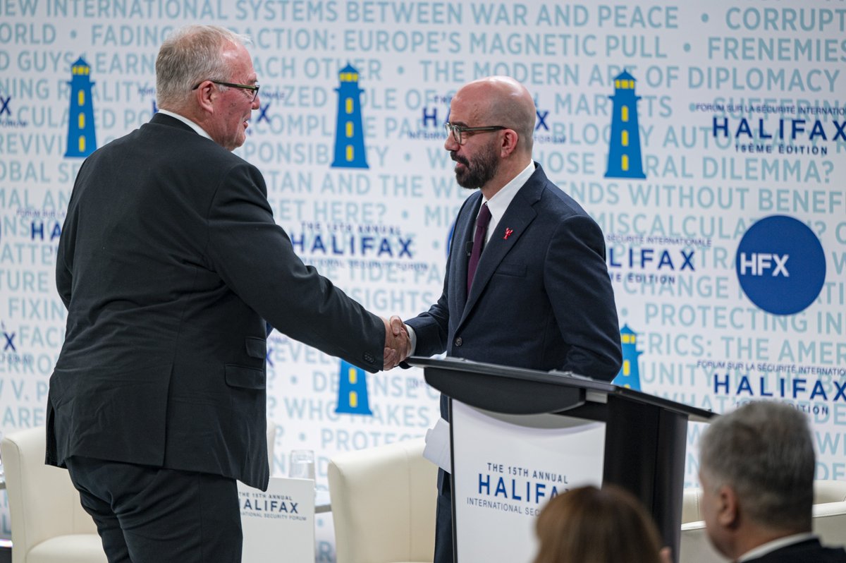 Minister of National Defence, Bill Blair, delivered the opening keynote speech to officially launch the 15th @HFXforum, which brings together experts from around the world to discuss international security and defence issues. #HFX2023