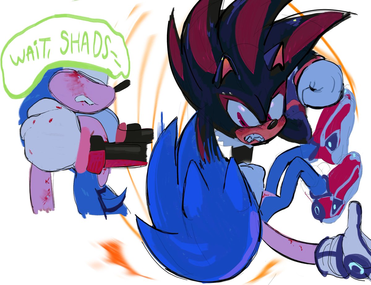 S0NADOW's tweet photo. giving into you pt 1 #sonadow #sonicprime https://t.co/a5O1C79DOB
