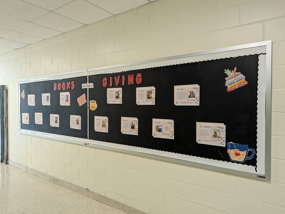 Megan Geraghty (@mrs_geraghty8) on Twitter photo As we think about gratitude this week, be sure to check out the "Books that Keep on Giving," bulletin board to see books <a href="/WPSEisenhower/">Eisenhower Middle School</a> teachers are grateful for! As we think about gratitude this week, be sure to check out the "Books that Keep on Giving," bulletin board to see books <a href="/WPSEisenhower/">Eisenhower Middle School</a> teachers are grateful for!