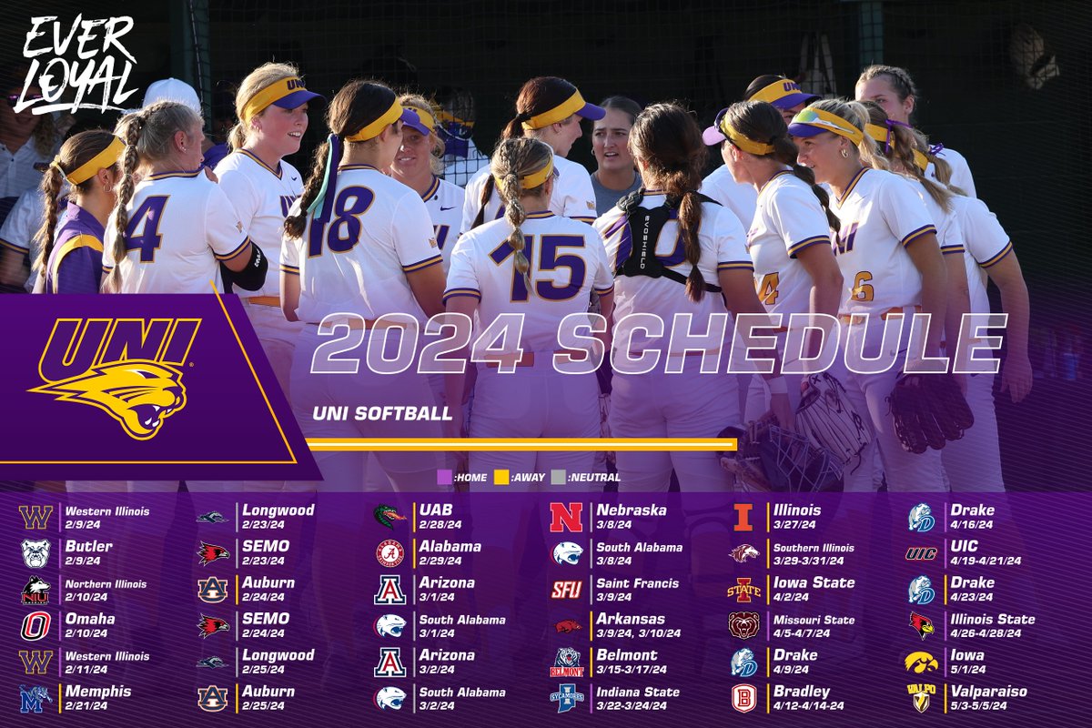 𝐒𝐔𝐏𝐑𝐈𝐒𝐄, 𝐓𝐇𝐄 𝟐𝟎𝟐𝟒 𝐒𝐂𝐇𝐄𝐃𝐔𝐋𝐄 𝐈𝐒 𝐇𝐄𝐑𝐄! 📅 

The Panthers' quest for a third consecutive MVC regular season championship begins in February!

📰 bit.ly/47lrRRK

#EverLoyal #1UNI