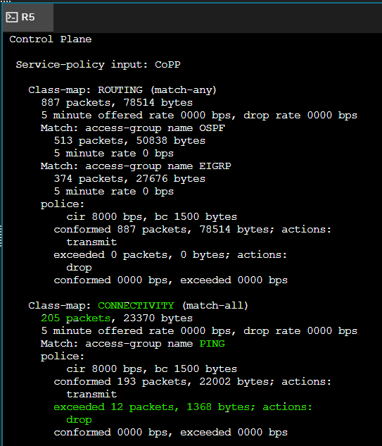 Kangaruess's tweet photo. Working on cleaning up these packets. Someone has to be in charge! Its like the wild west in here #CoPP #cisco #study #ccie #routing #study #lab #labeveryday #ospf #eigrp https://t.co/PUJaJ8MOHK