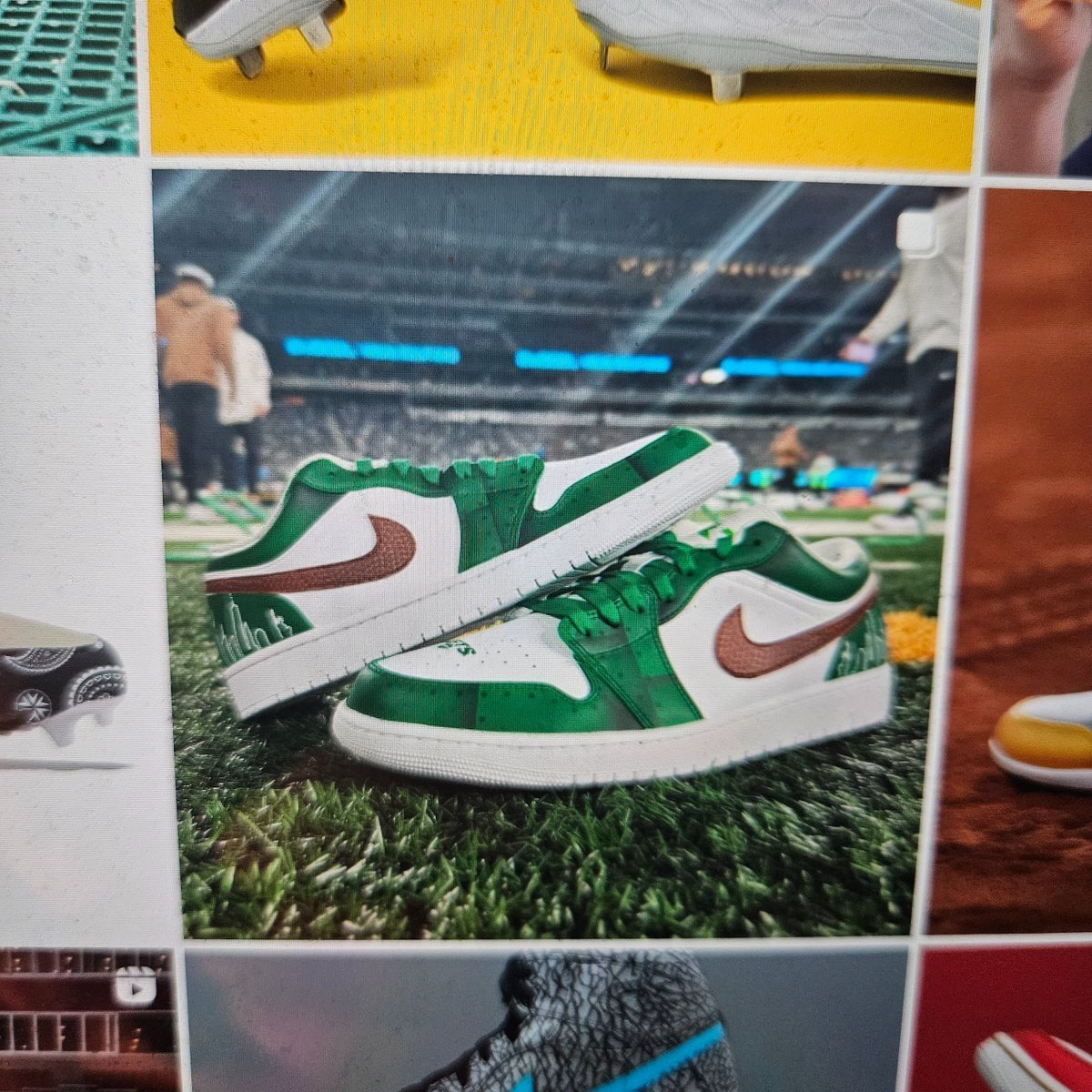 "Professional #storytelling via footwear." Great conversation with <a href="/alexkatz121/">Alex Katz</a>, pitcher and entrepreneur, about how he &amp; team have built <a href="/stadiumck/">Stadium Custom Kicks</a> out of a need &amp; an idea. Podcast coming next week.  #jets collab below. #collectables #sportsbiz
