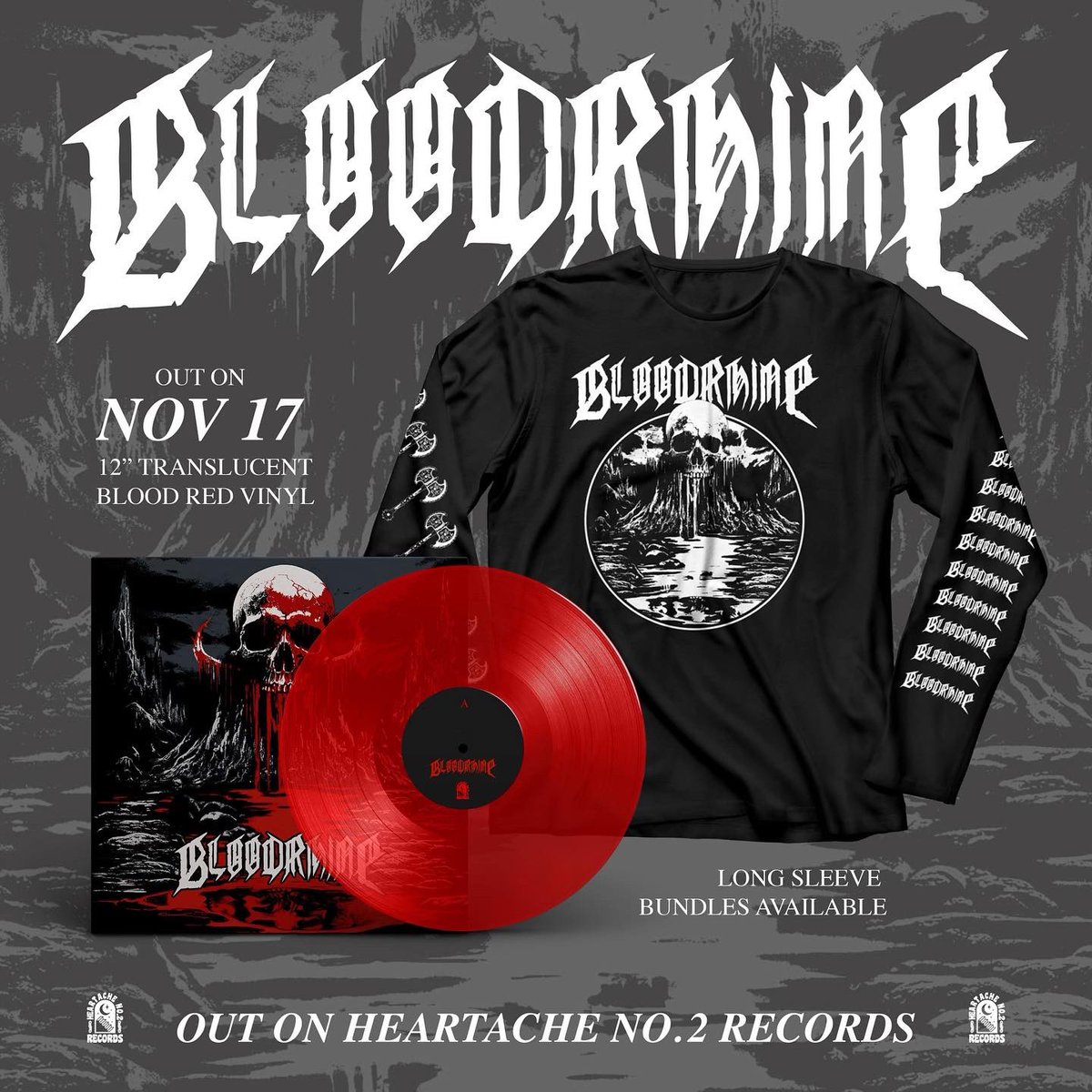 HeartacheNo2's tweet photo. IT’S OFFICIAL! ONLINE ORDERS FOR BLOODRHINE’S SELF TITLED DEBUT ARE LIVE! Hit their Bandcamp for downloads, records and long sleeves!
🩸HAPPY RELEASE DAY BOYS! 🩸
https://t.co/qVrknZO5zJ https://t.co/erVjPALa5E