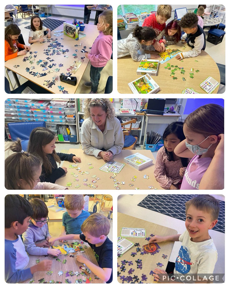 Students worked hard this week and earned a Friday puzzle party. It was awesome to see them persevere and collaborate to complete the challenging puzzles. Ms Julien joined in for a bit too. <a href="/StTheresaOCSB/">St. Theresa School</a>