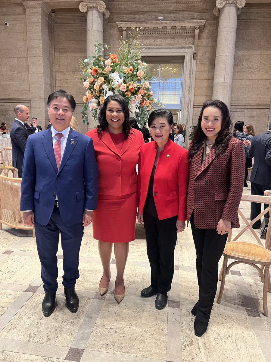 Thank you @SpeakerPelosi for bringing together government leaders including @RepGregoryMeeks, @LuisGMurillo, @RepJudyChu, @RepTedLieu, former CA Deputy Attorney Betty Lieu, and more who represent a shared interest in creating a global economy where we can all thrive.