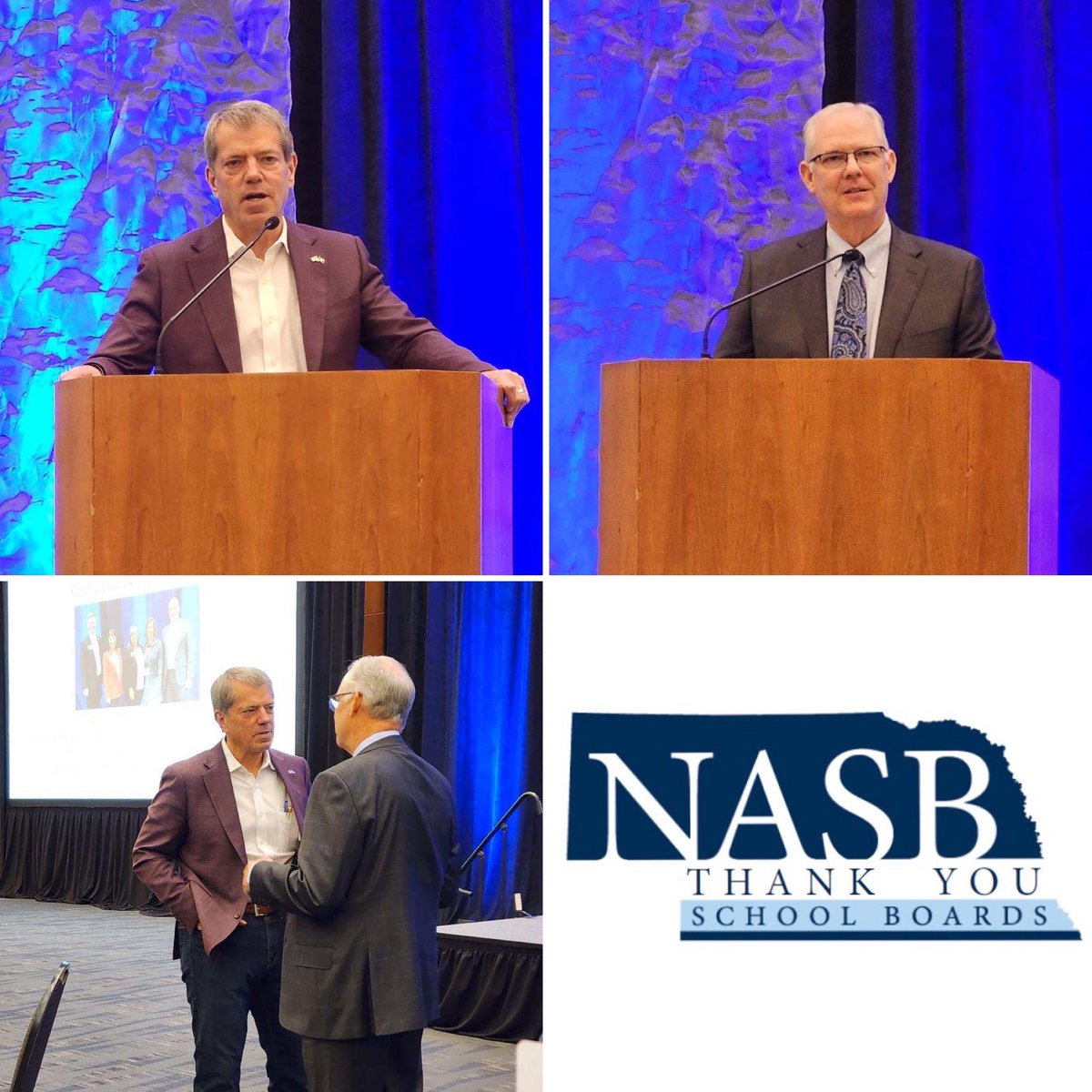 NASBonline's tweet photo. We close another incredible State Education Conference hearing from Governor Pillen and Commissioner Maher. Thanks to everyone who spent their week with us in Omaha, and for all you do for your districts, communities and all Nebraska! #liveNASB #weLIVEhere https://t.co/HmxVj7LymD