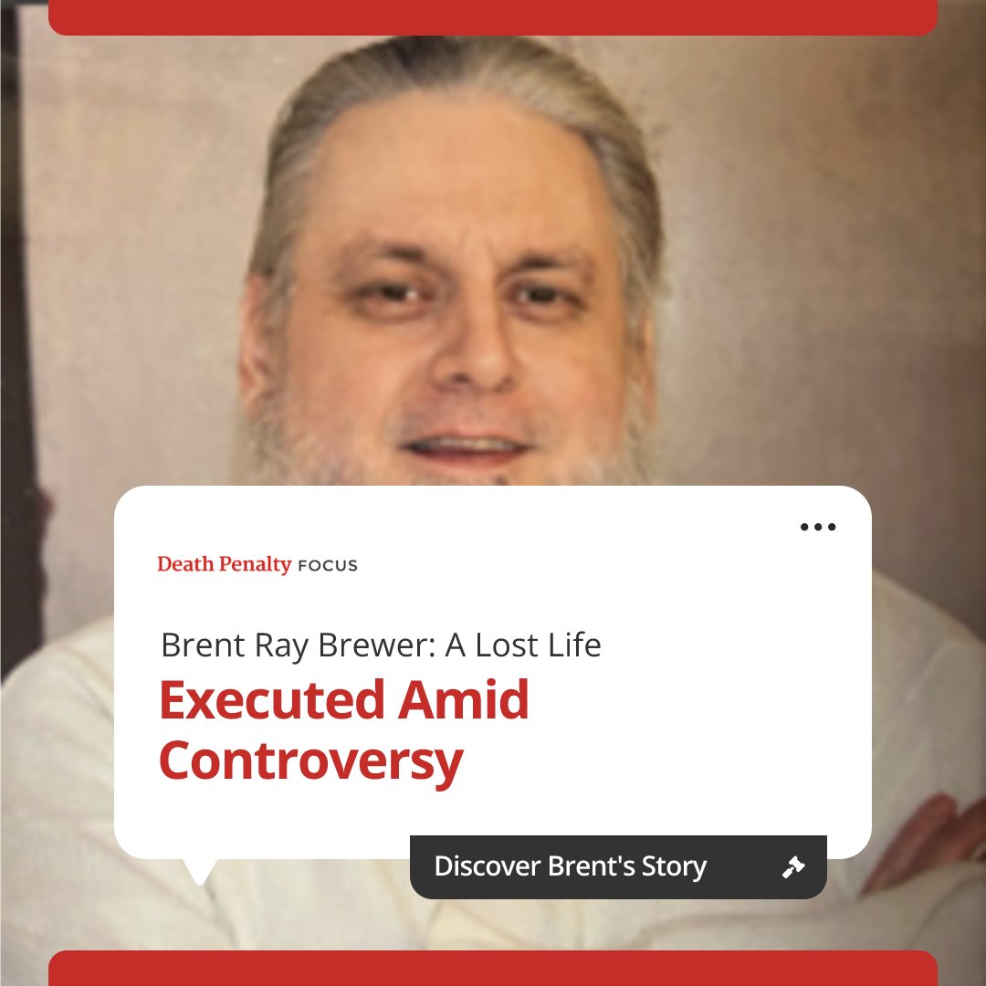 Brent Ray Brewer's was executed for the April 1990 death of 66-year-old Robert Laminack during a robbery. Brewer was 19 at the time. Visit our blog to learn more and consider why justice shouldn't be synonymous with execution. 📱 bit.ly/46mIo6y #deathpenalty #texas