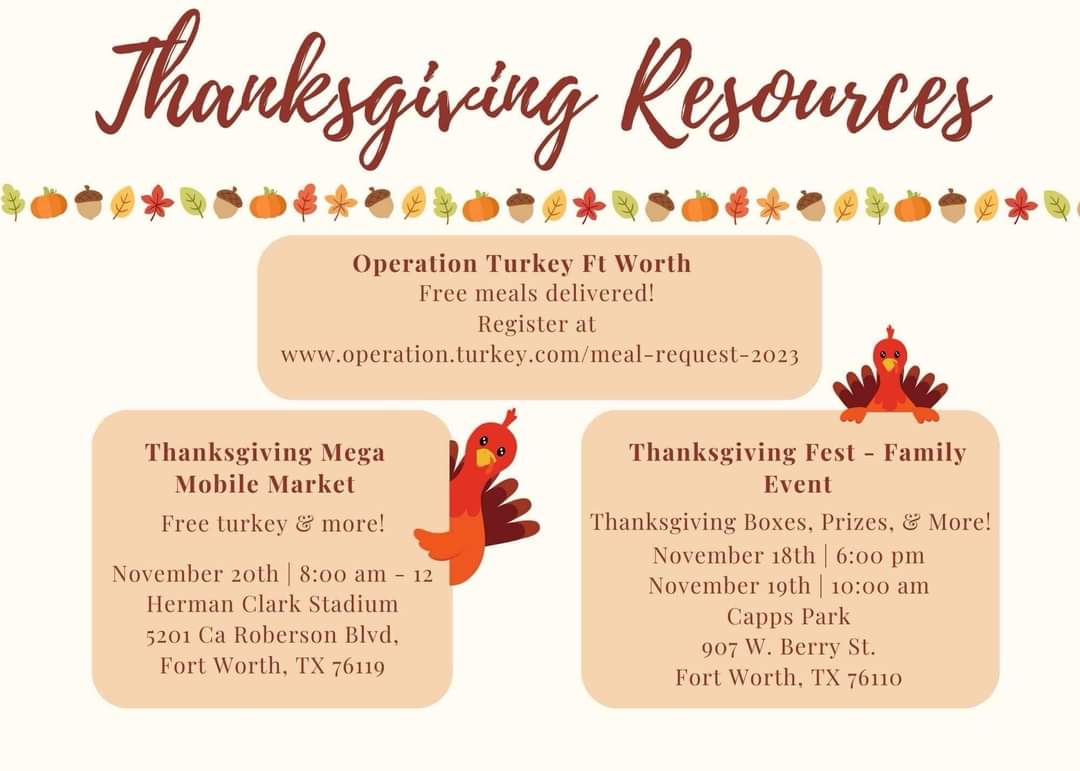 We hope everyone has a great Thanksgiving Holiday and restful break!!