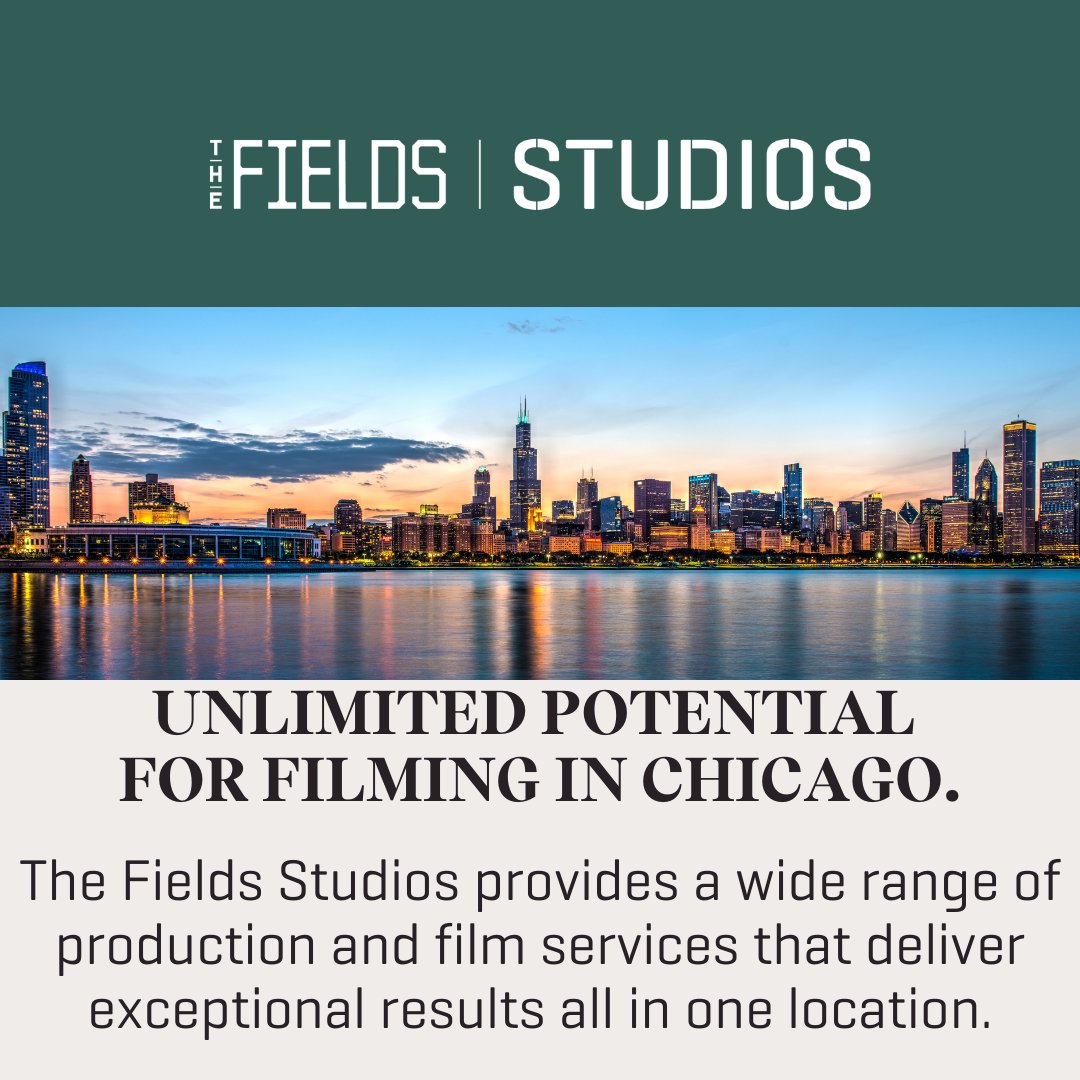 TheFieldsStudio's tweet photo. With actors and writers back in action, Spring 2024 promises a production boom. With over two million square feet of studio and stage space, #ChooseChicago for your next film project. #FilmIllinois  #ChicagoMade #ChicagoFilm https://t.co/BGN8HCswLa
