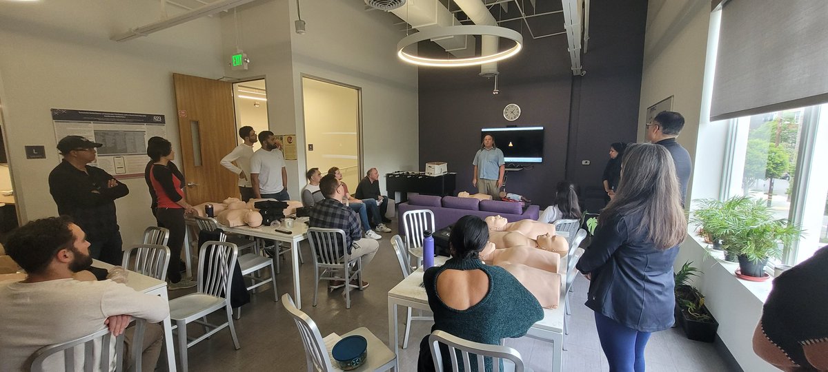 Started the week with the successful results of the @JewelPWCD at #AHA23, ending the week by kicking off CPR training at Element Science with Dr. Rajni Rao of @UCSFCardiology!   #SuddenCardiacArrest