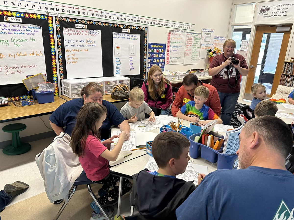 Thank you to all our parents who visited with us today during American Education Week.