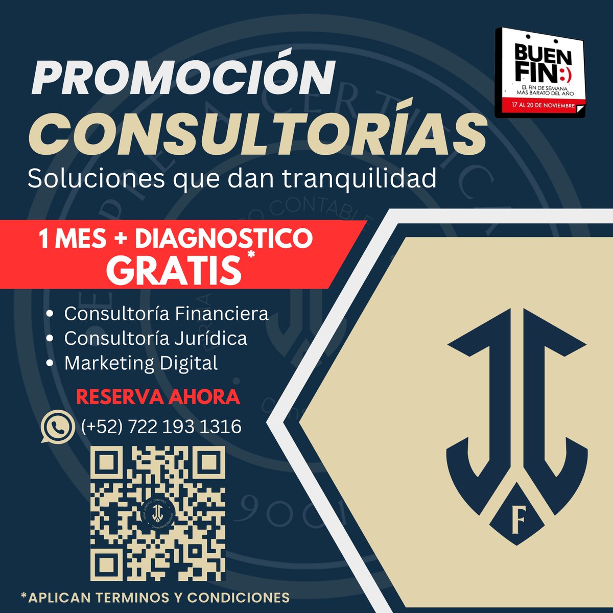 BoutiqueFjc's tweet photo. ¡Haz que tus sueños se hagan realidad con nuestra oferta exclusiva! 🔥
¡Obtén 1 mes y diagnóstico GRATIS!✅
Descubre nuevas oportunidades a través de nuestros servicios de:
➡️Consultoría Financiera
➡️Consultoría Jurídica
➡️Marketing Digital
Contáctanos 📲 (+52) 722 193 1316 https://t.co/kHF2FB55Ej