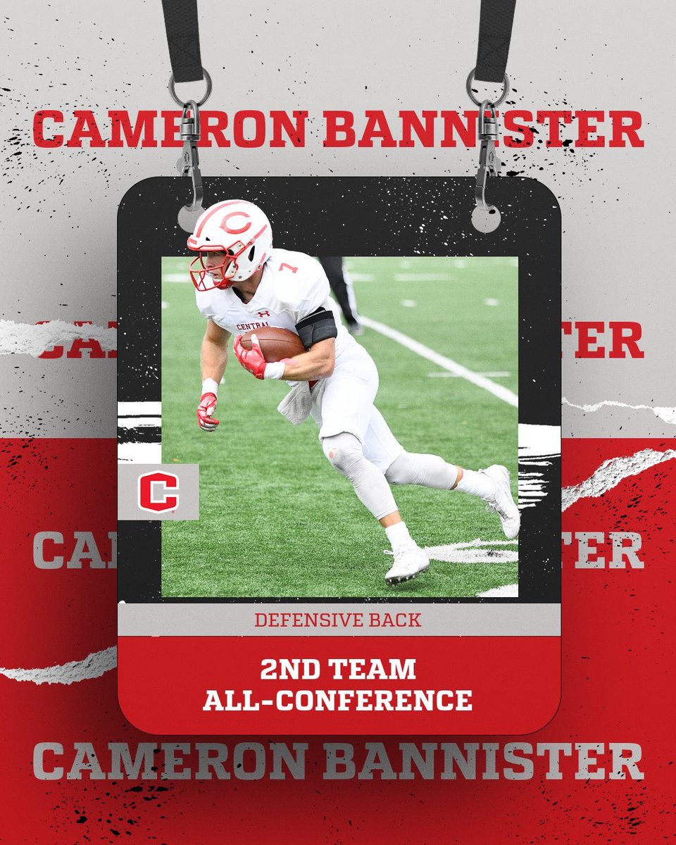 A-R-C 2nd Team All-Conference

Defensive Back - Cameron Bannister (5th)

Congrats @CameronBann17 
🔴⚪️

#GoDutch