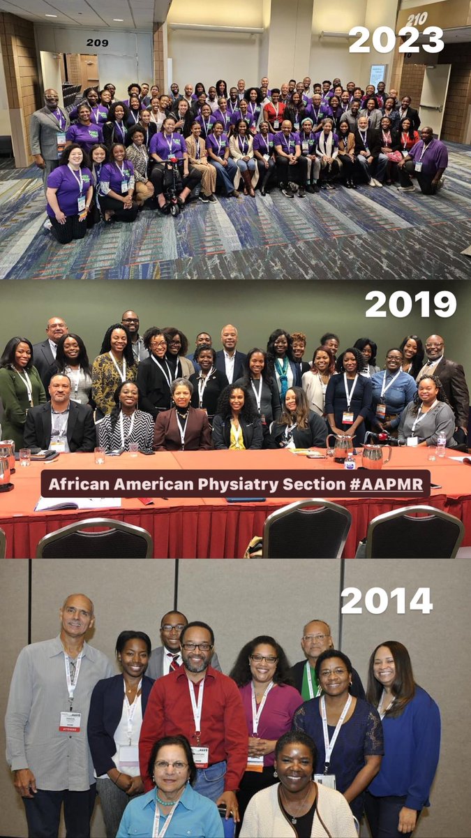 The growth and dynamism of the African American community of @AAPMR is amazing and due in large part to the dedication of key individuals. However, the response and cohesion of the entire cohort has been transformative. Together we are stronger! #AAPMR23