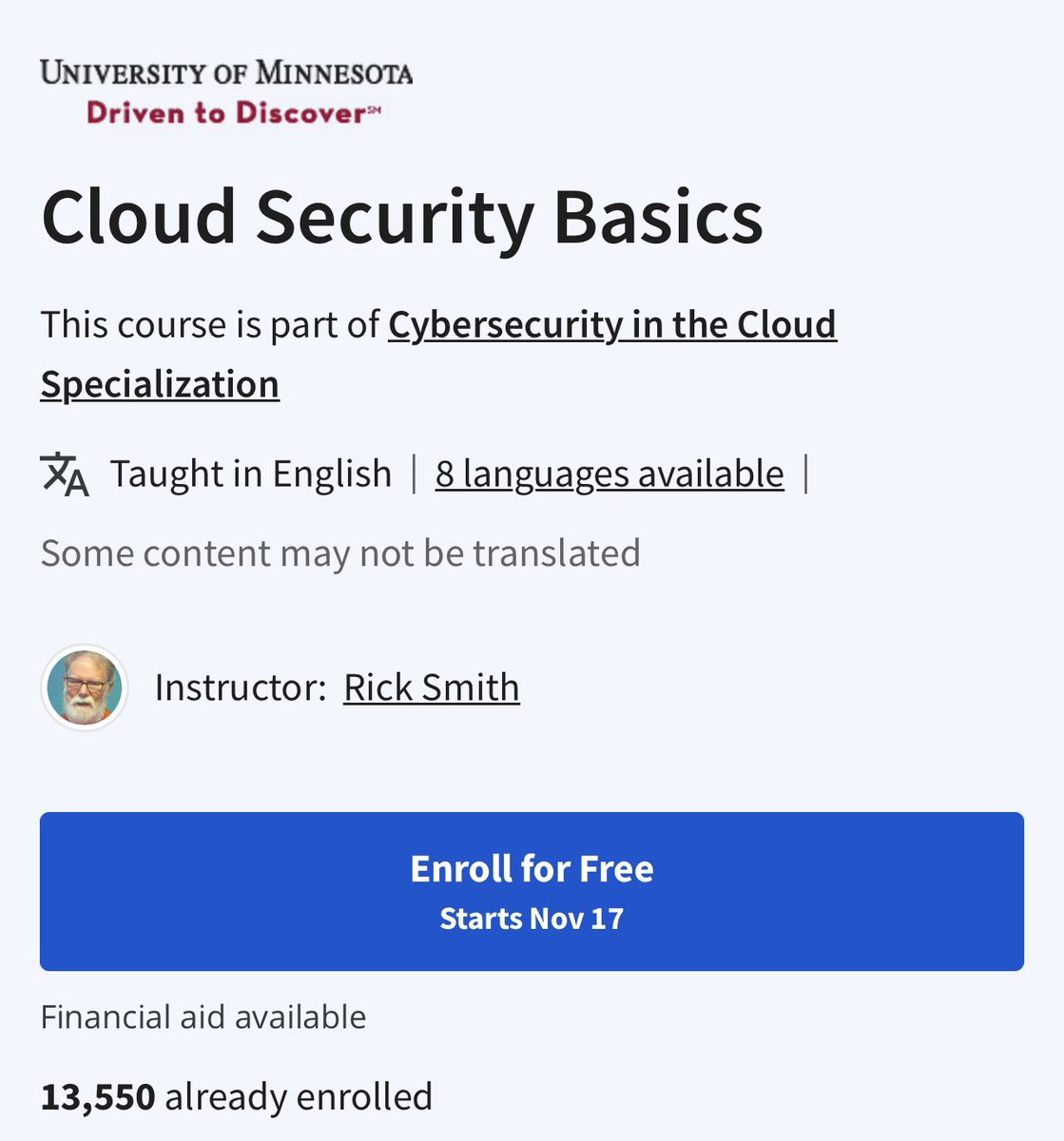 Best FREE Online Cyber Security Courses with Certifications:

💥Google Cybersecurity Professional Certificate
coursera.org/professional-c…

💥Introduction to Cybersecurity (Udacity)
udacity.com/course/intro-t…

💥Introduction to Cyber Security (Skillup)
simplilearn.com/learn-cyber-se…

💥Security