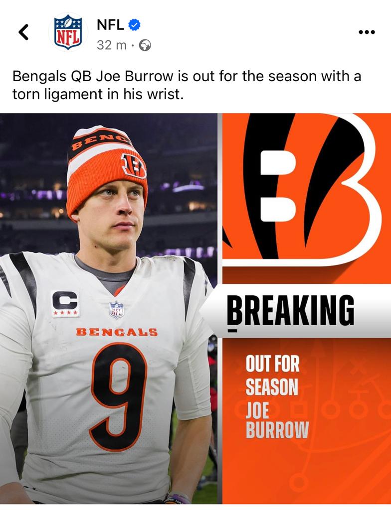 tobyvm's tweet image. Any other Bengals out there? 

This is absolutely devastating news.