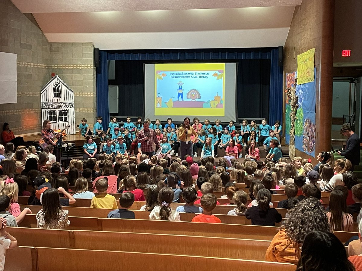 Thanksgiving assembly at Crow Island! <a href="/CrowIslandD36/">Crow Island Elementary School</a> <a href="/winnetka36/">Winnetka 36</a>