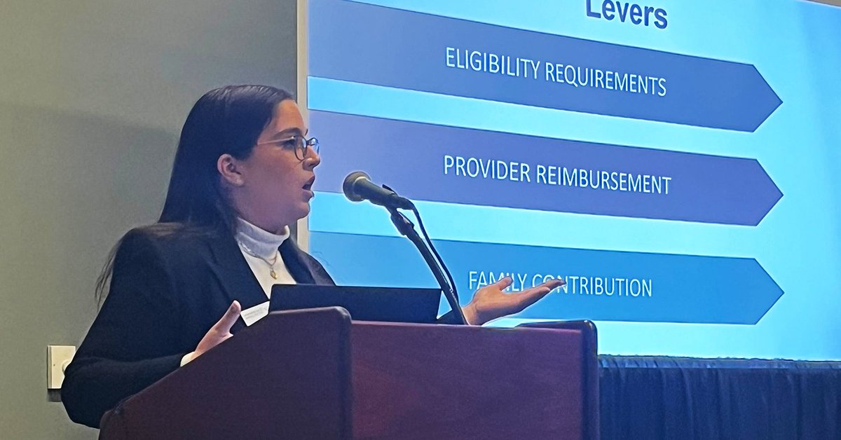 pn3policy's tweet photo. At #naeycAC, State Policy Analyst Maria Spinetti discusses our #childcare policy lever checklist—demonstrating state policy choices to improve equitable access. Learn more at State Policy Lever Checklists - Prenatal-to-3 Policy Impact Center https://t.co/GkzxujNr7E #naeyc https://t.co/MuX6EjTQ1W
