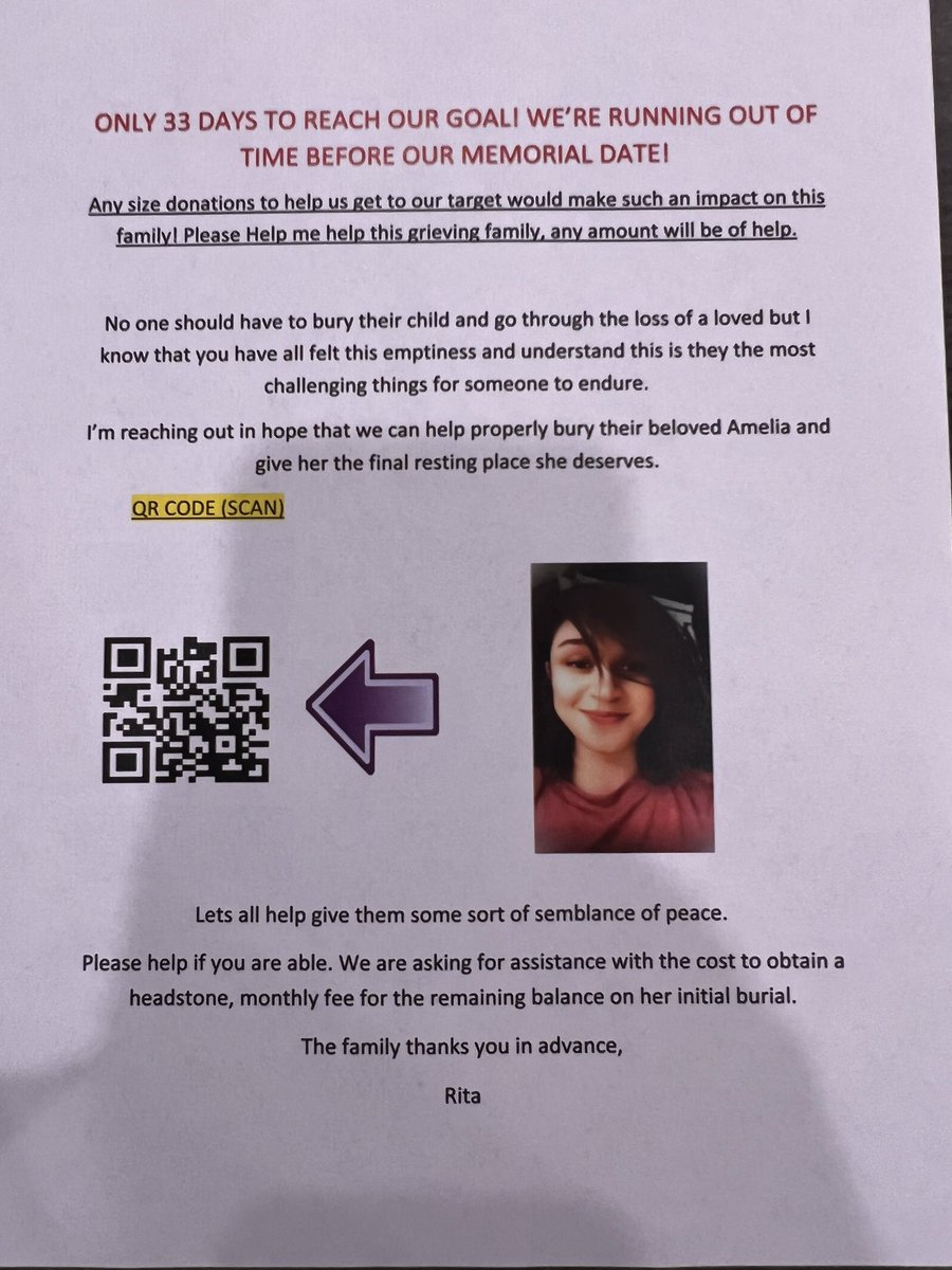 If you can take a second to read it would make a family very happy! Thank you!❤️❤️❤️❤️❤️❤️❤️❤️❤️❤️

gofundme.com/f/amelia-ogltr…