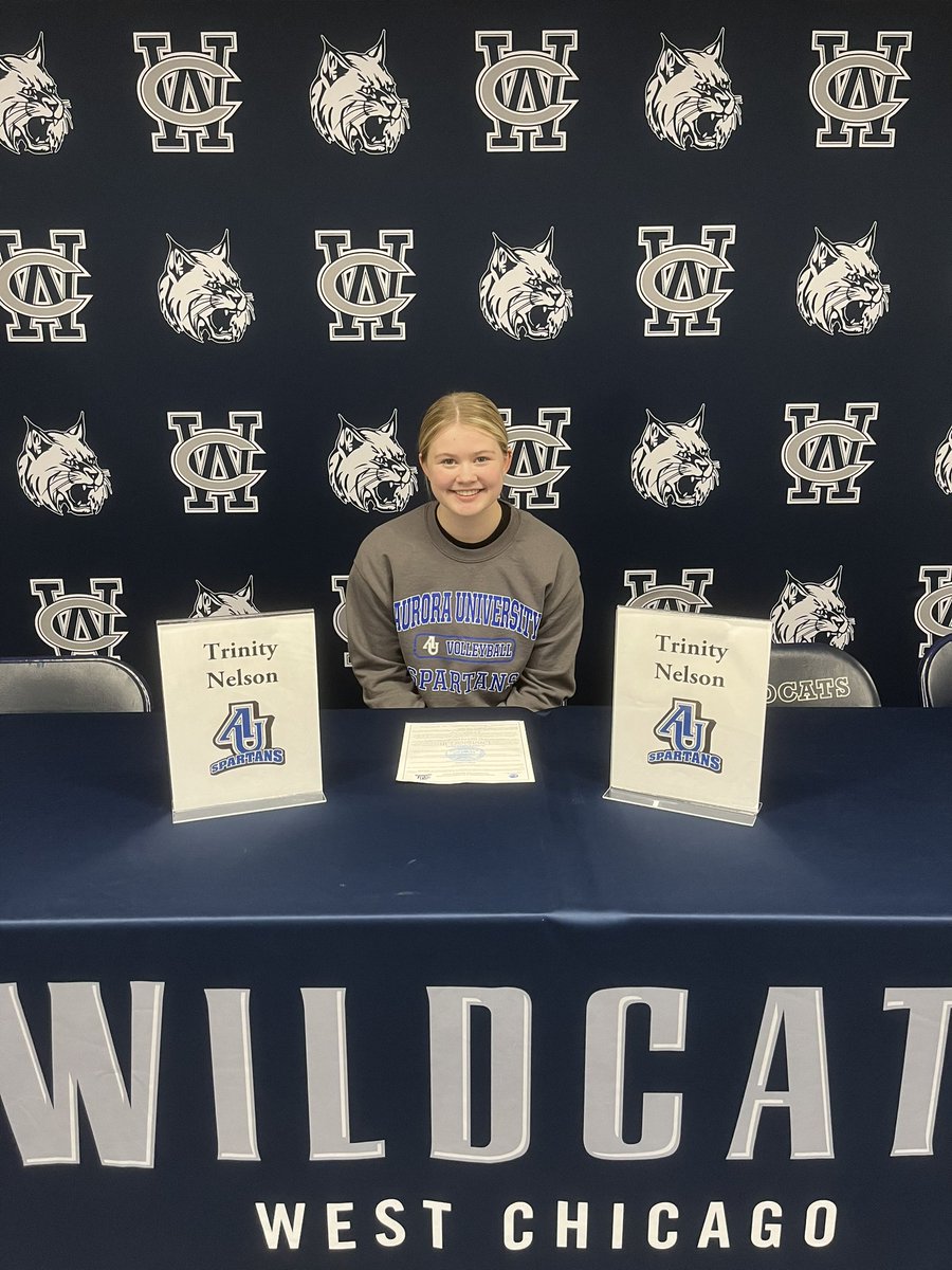 WeGoAthletics's tweet photo. We have another college signing!

Congrats to Trinity Nelson on signing to continue her athletic career at Aurora!!! 

Great job Trinity! Good luck next year!! https://t.co/CSTX11Ko8K