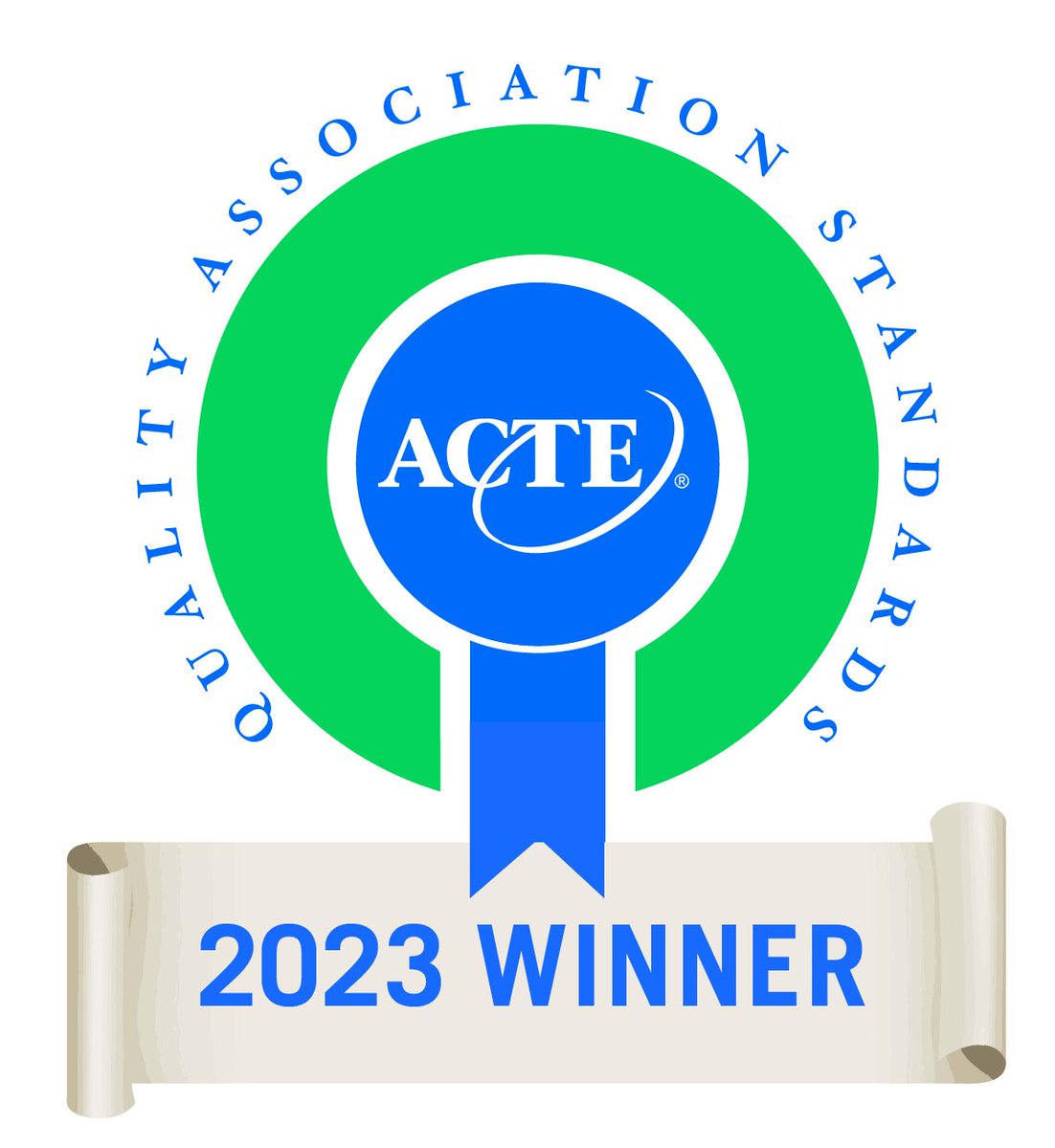 Massachusetts is honored to be recognized by ACTE in receiving the Quality Association Standards Award. 

"ACTE is happy to announce that your state has been selected to receive the Quality Association Standards (QAS) Award this year! Congratulations to the 2023 QAS winners"