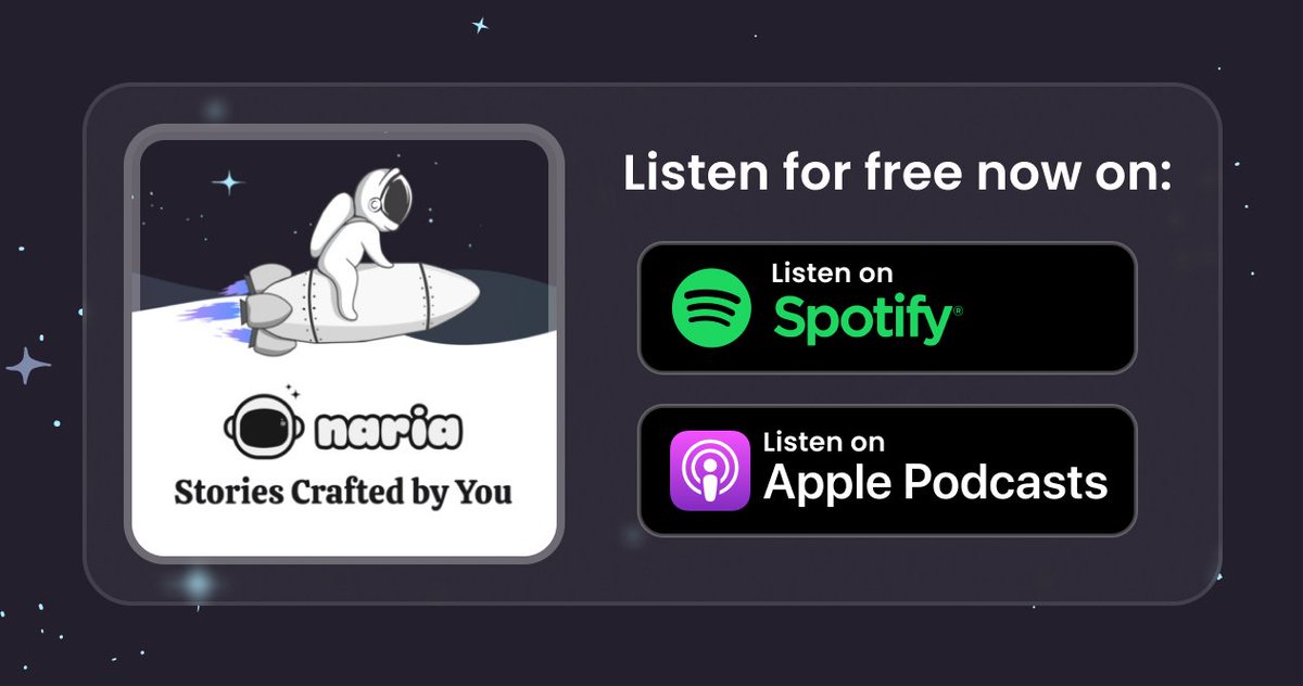 naria_ai's tweet photo. 🎧 📖 🤯 🧵
Our vision at Naria is to bring the world’s stories to life. We’re starting with children’s books, but that is certainly not the only expression of a story; it’s not even the only expression of a children’s book! 

#naria #podcast https://t.co/1LbFyIuF1X