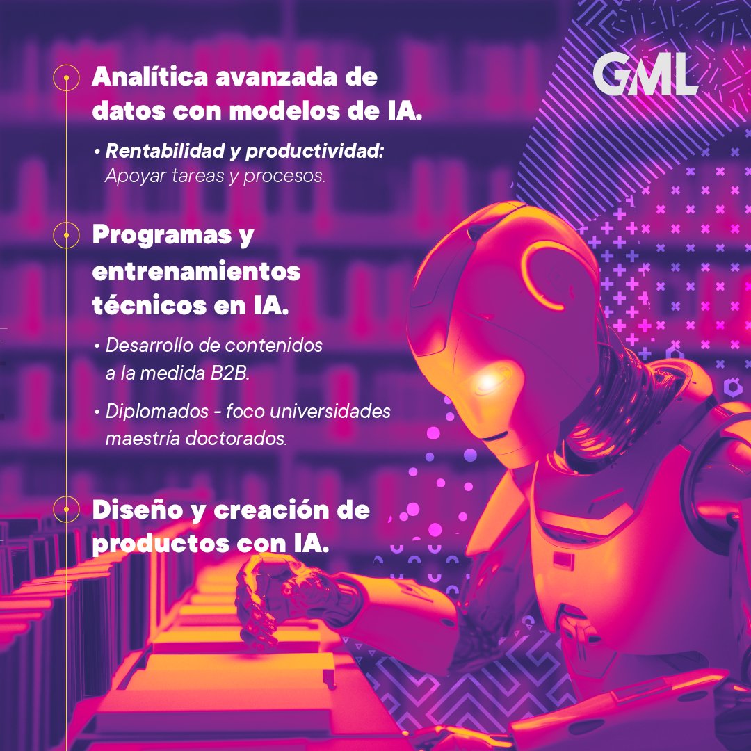 gmloficial's tweet image. Esta es nuestra apuesta por la I.A En Colombia 4.0 🤖✨ 

Nos vemos en:
📍Corferias, Bogotá -  Pabellón 8, Stand 18 
🗓️29, 30 de noviembre y 1 de diciembre 

#GMLSoftware #IA #Colombia40 #Innovación #Bogotá #EventoTech #Colombia4punto0