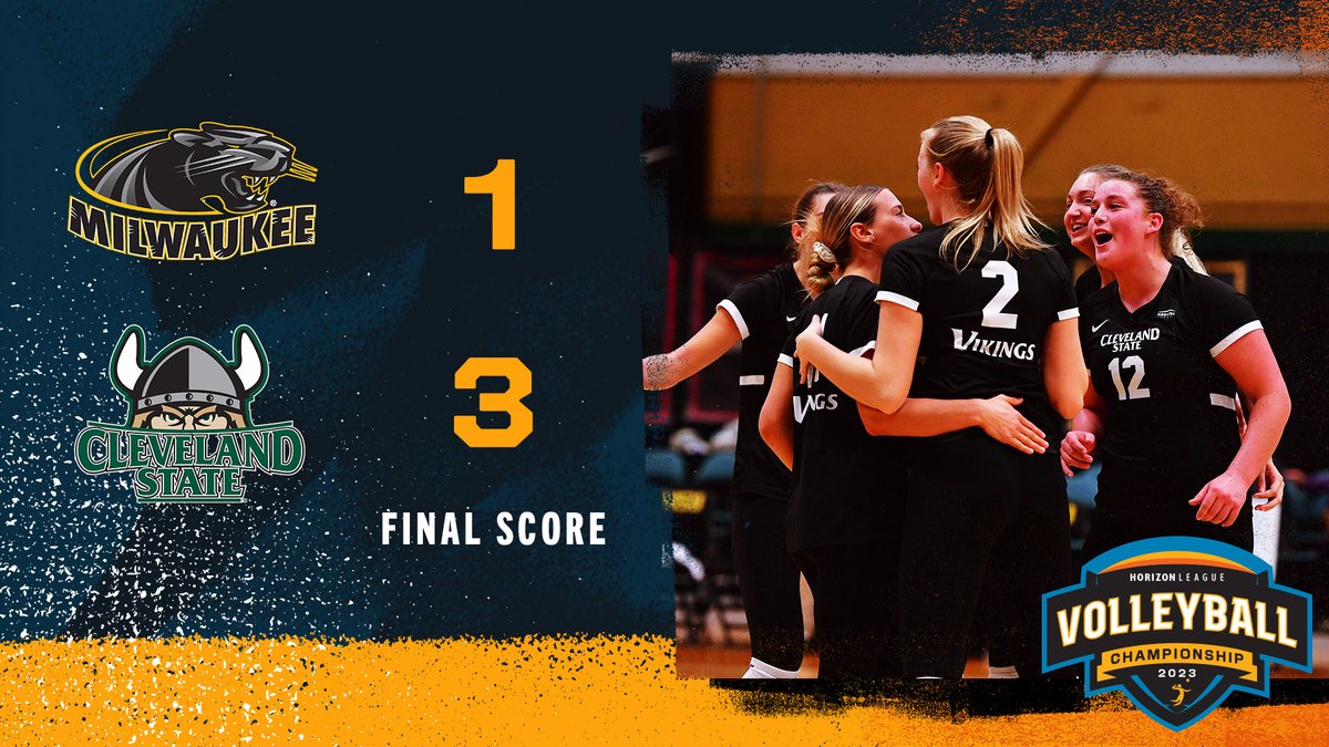 HorizonLeague's tweet photo. . @CSU_Vball wins 3 straight sets! The Vikes advance to Saturday's semifinal round to take on No. 1 Wright State! 

#OurHorizon🌇 | #MajorExperiences https://t.co/9wDFggG6aW