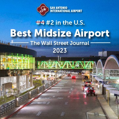 San Antonio International Airport على X: &ldquo;Did you hear the good 