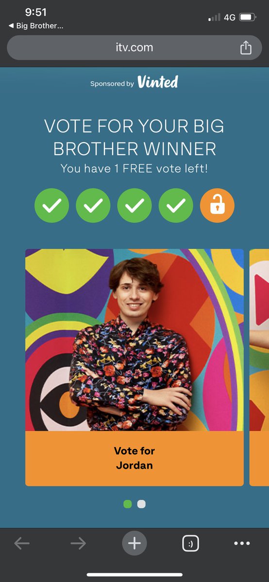 donnamariewat's tweet photo. Last chance to vote for your winner! My last 5 votes gone. Jordan to win!!! Heβs in the top 2 whoop whoop!! π #BBUK #Jordantowin @bbuk https://t.co/xEXp1PUJim