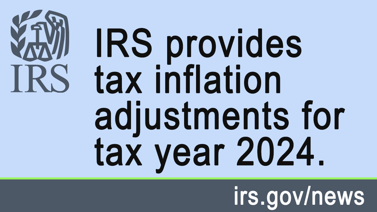 IRSnews's tweet photo. Tax inflation adjustments for tax year 2024: the standard deduction for married couples filing jointly rises to $29,200, an increase of $1,500 from tax year 2023. Learn more from #IRS at: https://t.co/qIashkYUQU https://t.co/wU99eZprUb