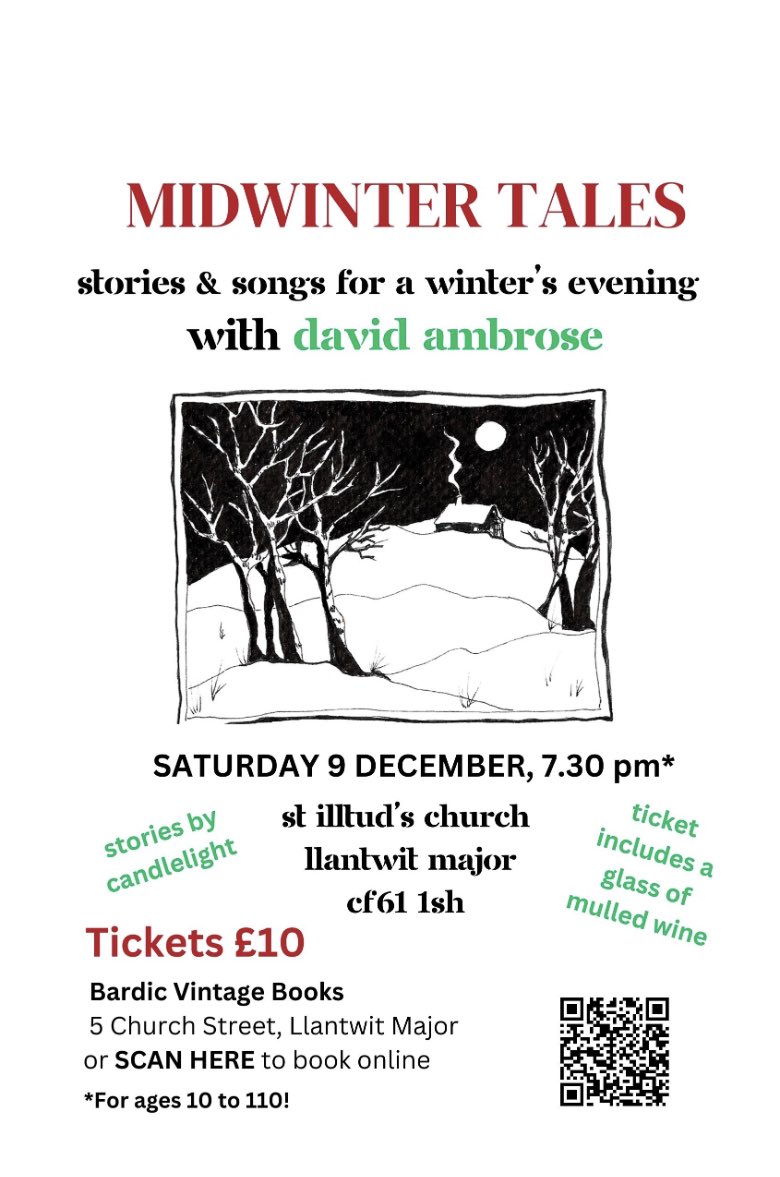 Looking forward to an evening of tall tales by candlelight with the amazing David Ambrose.