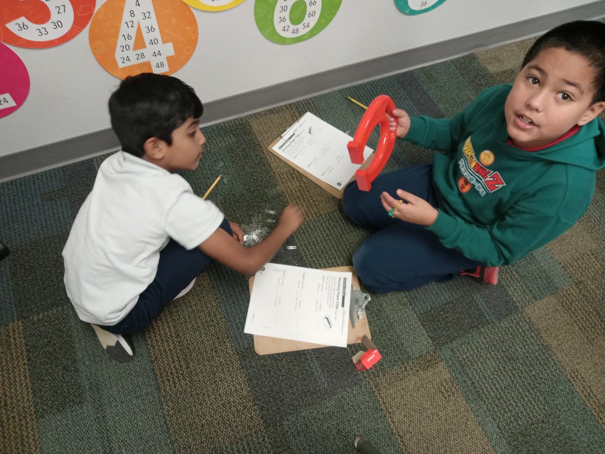 ColbysLeopards's tweet photo. My kids had so much fun learning in a transdisciplinary way. They were given 100 paperclips and told to use magnetism to pick up some of them and figure out how many they picked up by accounting only what was left. There's so much excitement in the room during the activity! https://t.co/UxcC2JgjzC