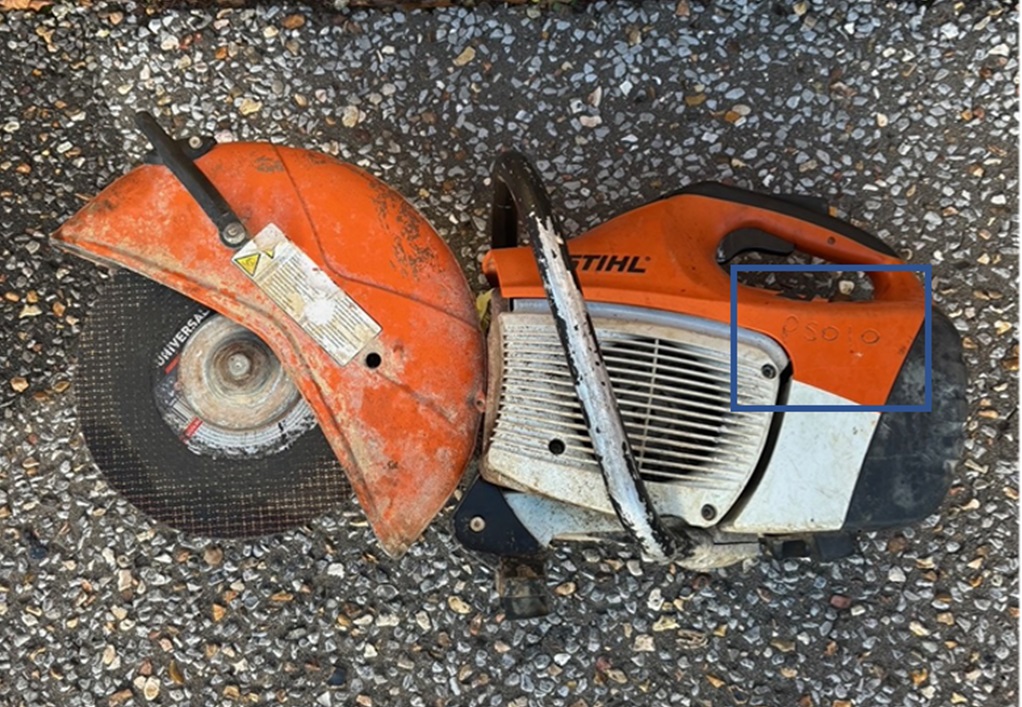 We are looking to identify the owner of this Stihl TS420 Disc Cutter, it is engraved with 'PS010'. If it is yours or you know who it might belong to, then please contact us via dorset.police.uk/contact/af/con… and quote 55230178941. Many thanks