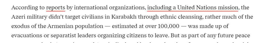 Tigartsakh's tweet image. I honestly don't know what Politico's editors have been smoking lately. It's beyond me how this sort of garbage can be published by any media outlet that has a modicum of self-respect. This is a deliberate choice to whitewash ethnic cleansing. 
politico.eu/article/azerba…