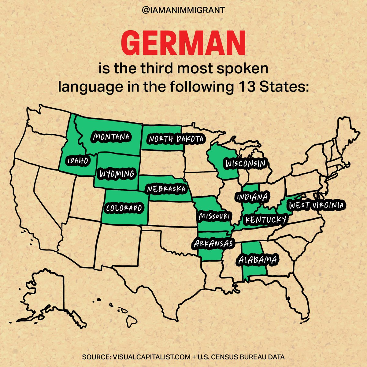 IAmAnImmigrant's tweet photo. Did you know there are between 350 and 430 languages that can be found spoken in the United States 🤯 What was your first language growing up?
#Languages #ImmigrantHeritage #German #AsianLanguages #French #Culture #ESL #ELL https://t.co/jVLtVjWzVs