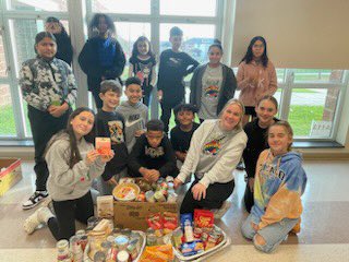 mrs_d3ll's tweet photo. CHECK IT OUT ! Miss Partridge and her crew collected over 150 food items for donation!! #basdproud #GivingBack @BethlehemAreaSD @BASDnortheast https://t.co/UmyszAKYBI