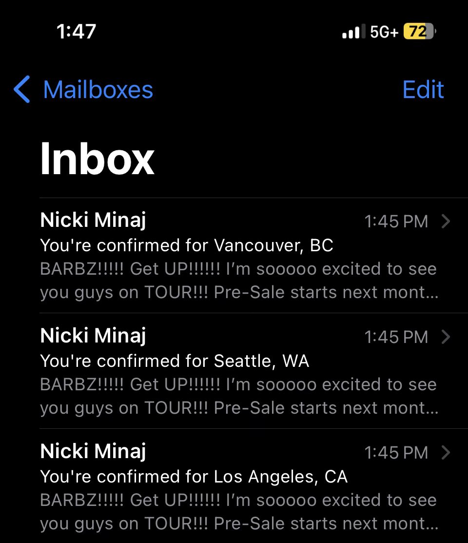 DammitBel's tweet photo. @NICKIMINAJ it took a minute (aka 4hrs)  but I did 🥳🥳🥳 #PinkFriday #PinkFriday2Tour https://t.co/GblyJI80bT